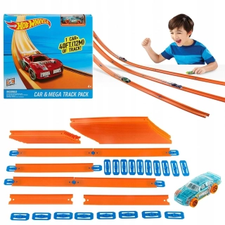 Mattel Hot Wheels Track Builder Mega balení drah pro rozšíření 12 metrů FTL69